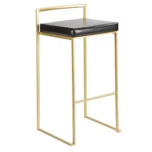 Ashton Gold Black Bar Stool