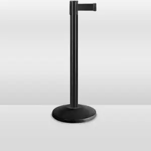Black Rectractable Stanchions