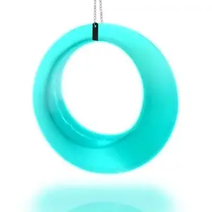 Teal LED swing photo attraction for events