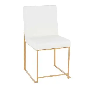 Gatsby Gold White Chair
